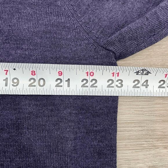 Britches Mens Sweater Tight Knit Pullover V-Neck Purple Size Extra Large - Picture 8 of 9